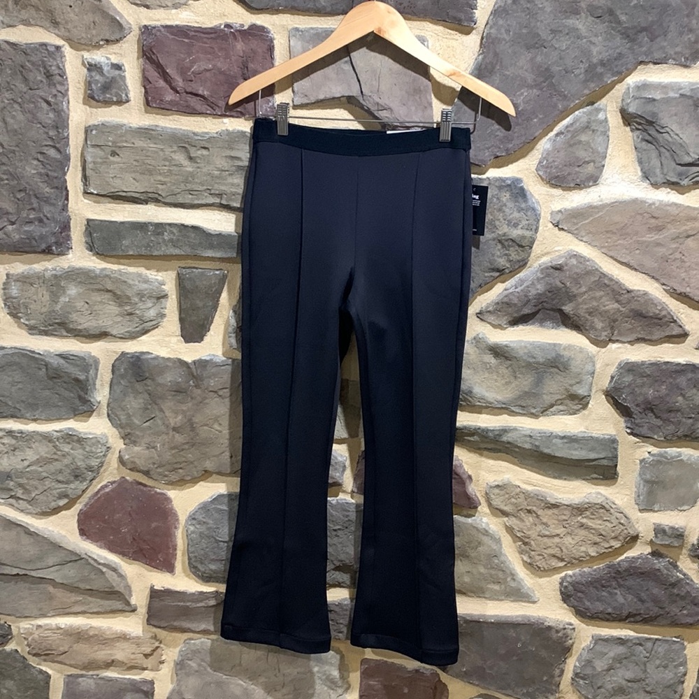 NWT NINE WEST KICK FLARE HIGH RISE FRONT SEAM SUIT PANTS - SIZE S